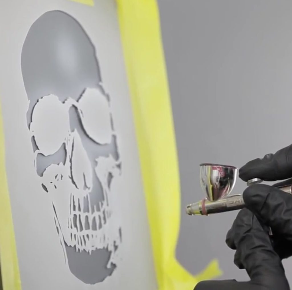 Skull Series 1 Stencils - Pack 4