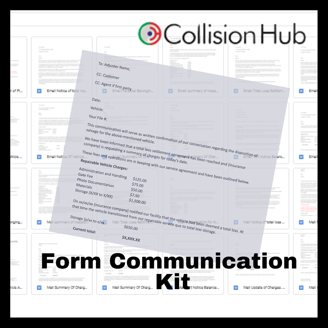 Total Loss Form Documentation Website Form Communication Kit
