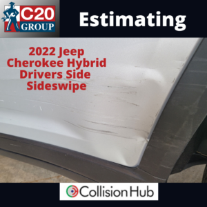 Estimating:  2022 Jeep Cherokee Hybrid Drivers Side Sideswipe